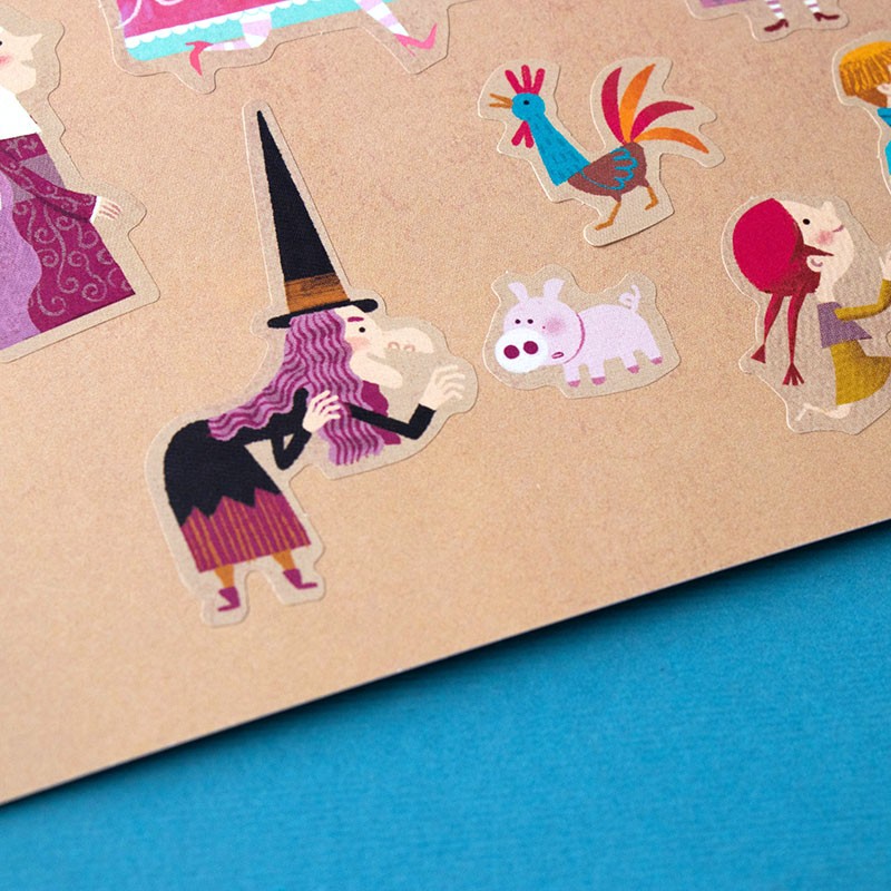 <p>100 medieval stickers</p>